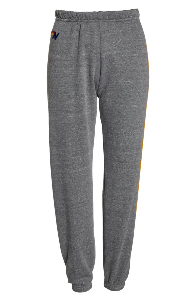 Aviator Nation Stripe Sweatpants, Alternate, color, Heather