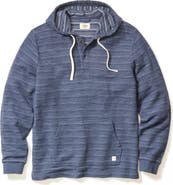 Marine Layer Portola Stripe Slub Cotton Blend Beach Hoodie