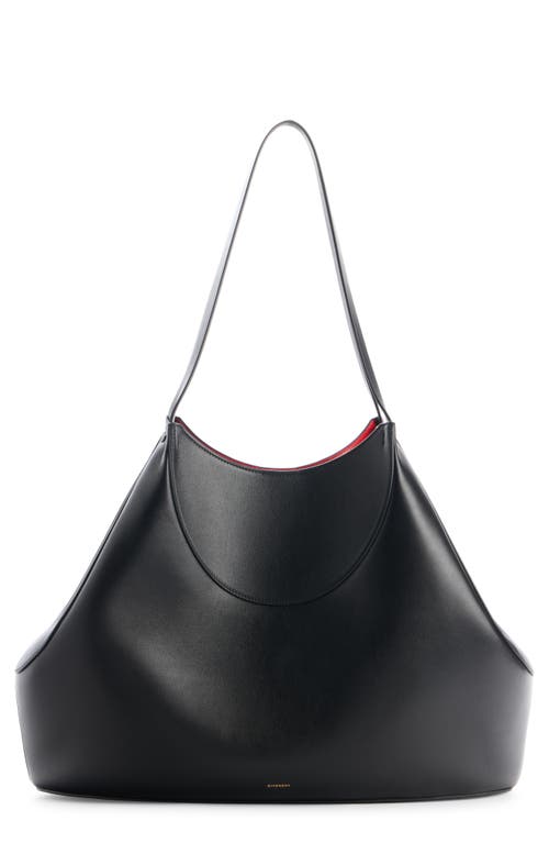 Givenchy Medium Facet Tote Bag In Grained Leather In Black