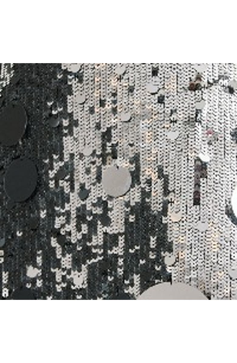 NASTY GAL Sequin Disc Hem Sleeveless Mini Dress, Alternate, color, Silver