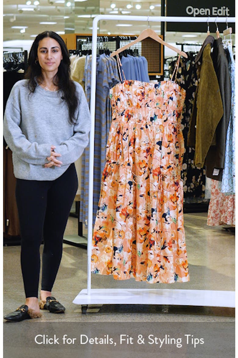 Vidri Floral Tiered Cotton Dress video