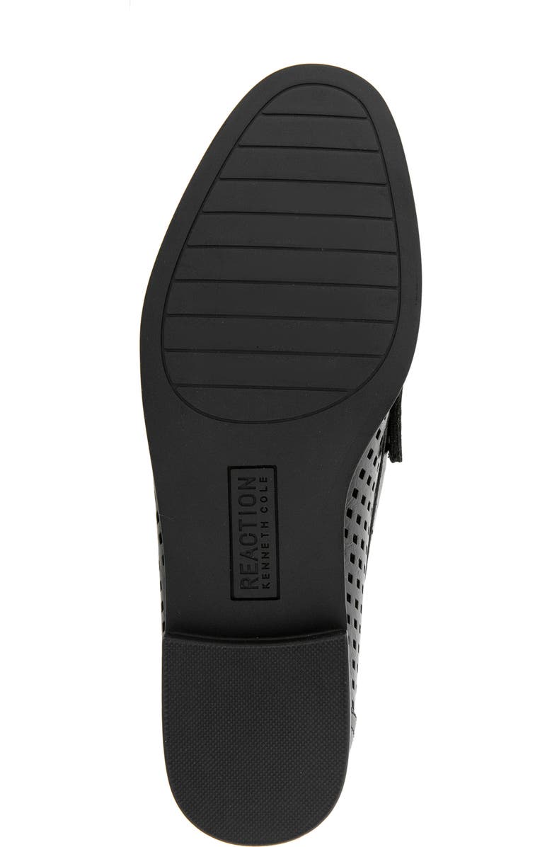 Reaction Kenneth Cole Zoila Perforated Loafer, Alternate, color, Black Crinkle