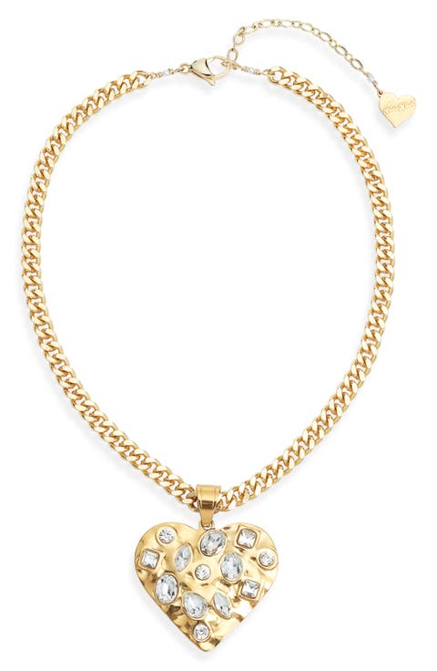 Heart Pendant Collar Necklace