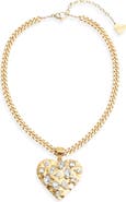 VIDAKUSH Heart Pendant Collar Necklace