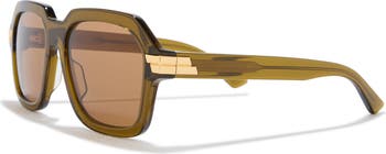 56mm Oversized Square Sunglasses