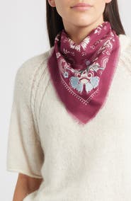 Treasure & Bond Floral Embroidered Bandana