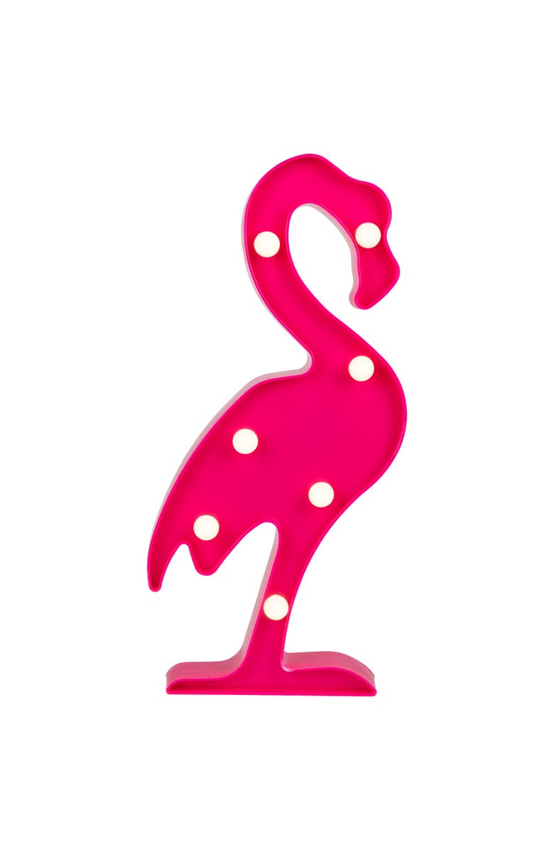 Northlight LED Lighted Flamingo Marquee Wall Art - 11.75" - Pink, Alternate, color, Pink