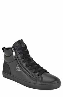 Faux Leather High Top Sneaker