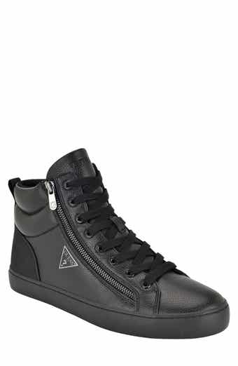 Faux Leather High Top Sneaker