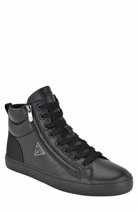Faux Leather High Top Sneaker