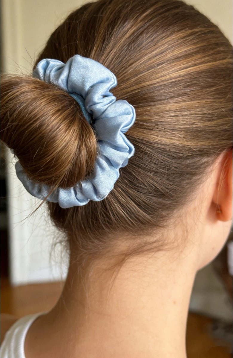 SILKSILKY Pure Silk 3-Pack Scrunchies, Alternate, color, Black