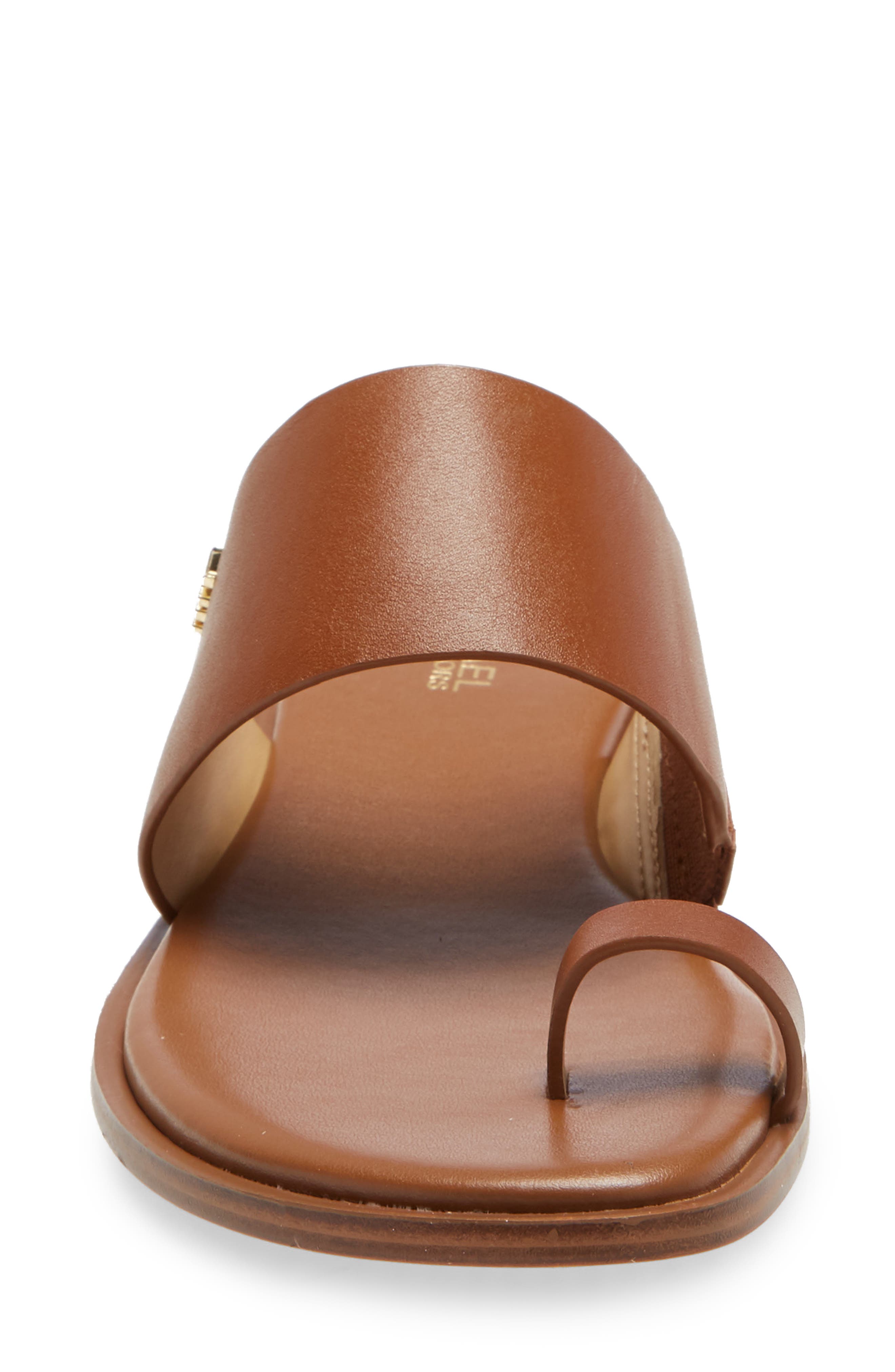 August Slide Sandal, Alternate, color, LUGGAGE