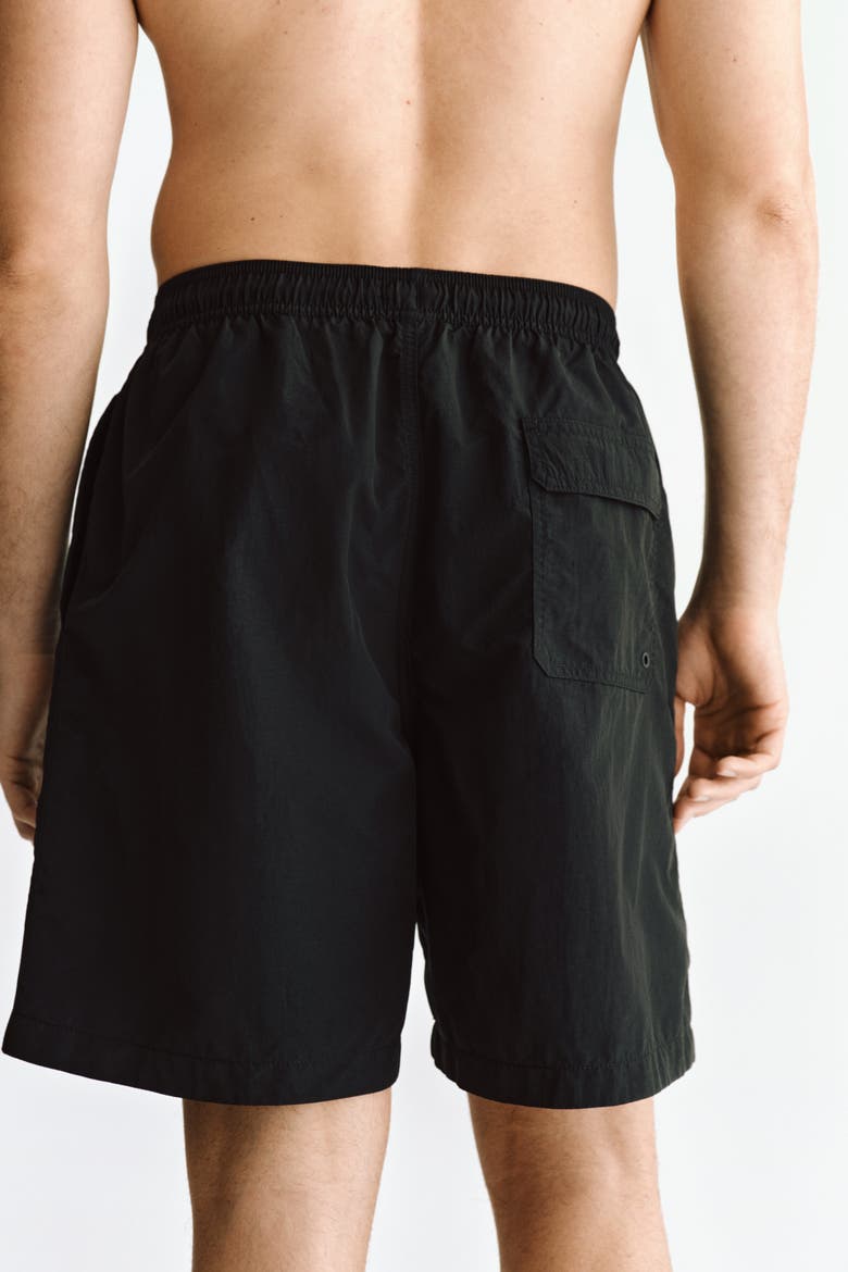 Short Swim Shorts, Alternate, color, Black