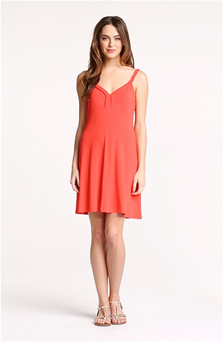 Calvin Klein Sleeveless A-Line Dress, Alternate, color, 