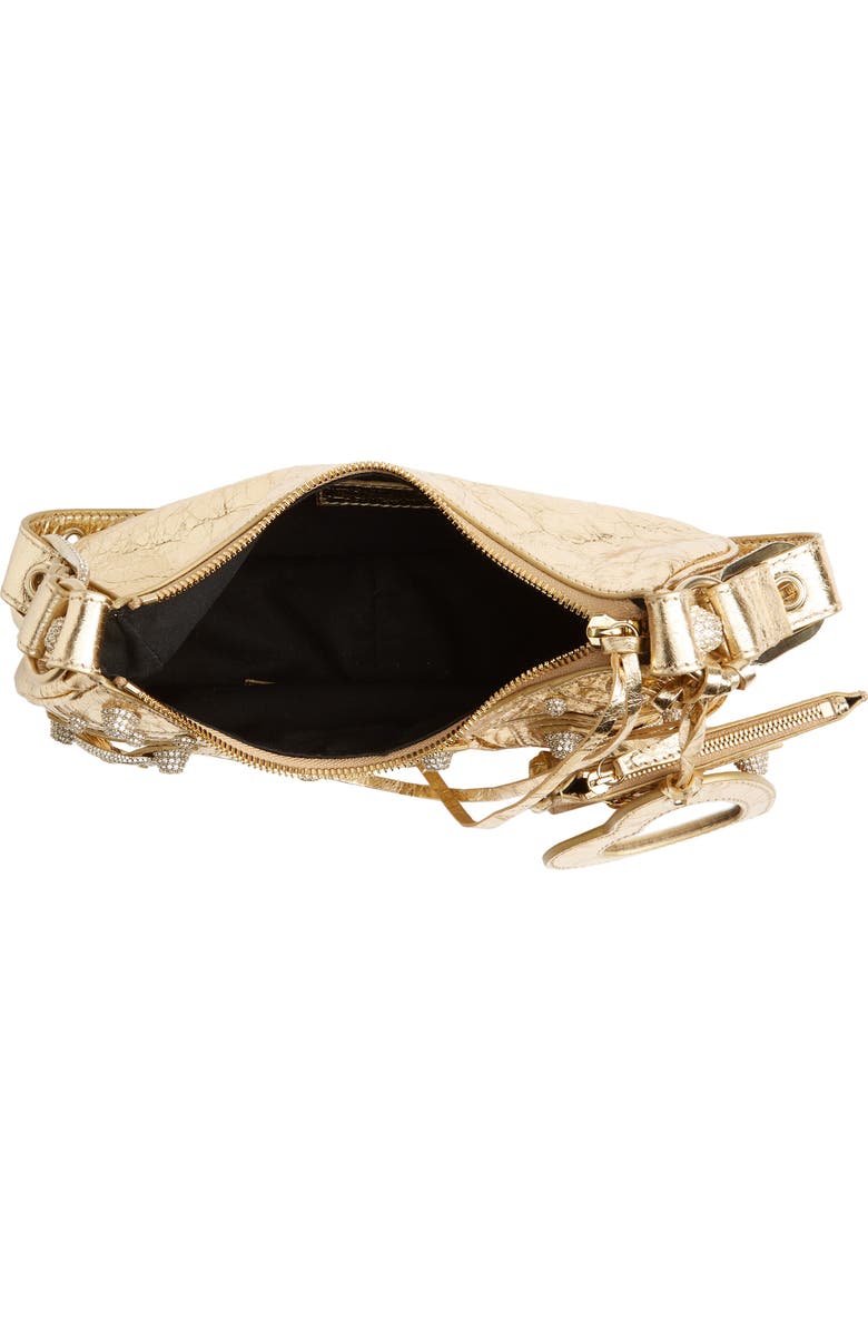 Balenciaga Extra Small Le Cagole Metallic Lambskin Shoulder Bag, Alternate, color,