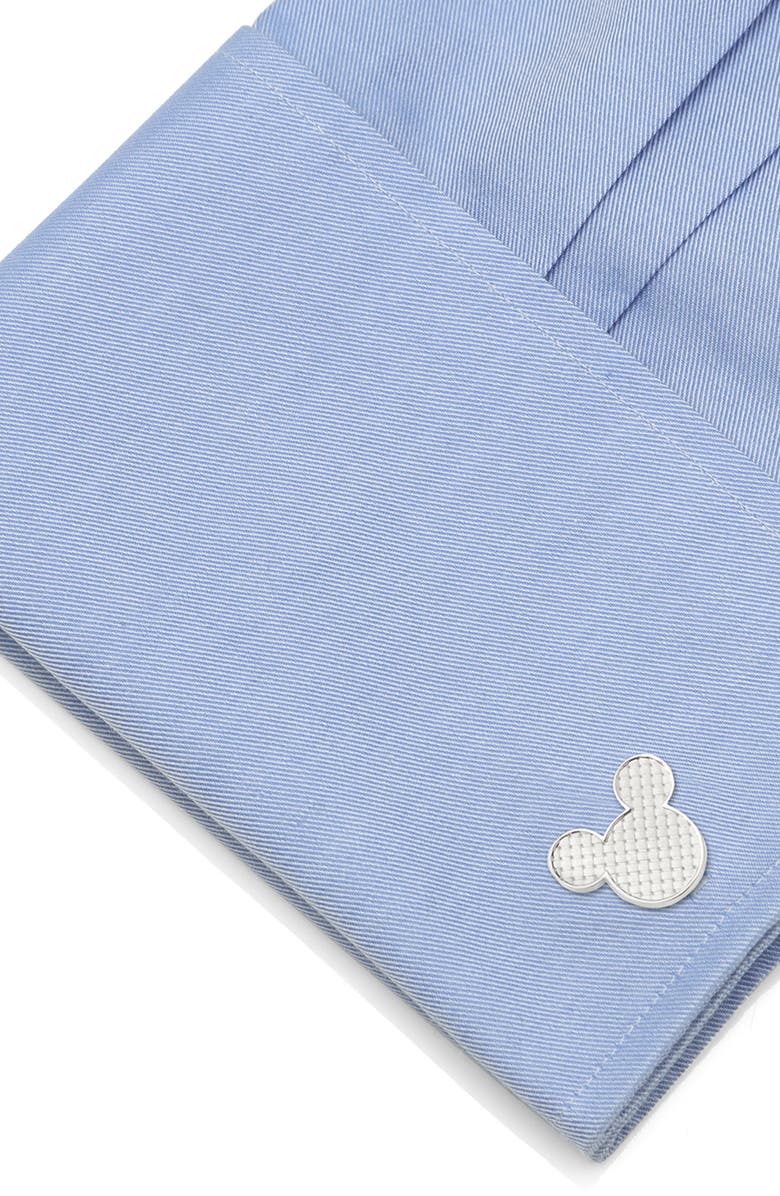 Cufflinks, Inc. Mickey Mouse Silhouette Cuff Links, Alternate, color, 