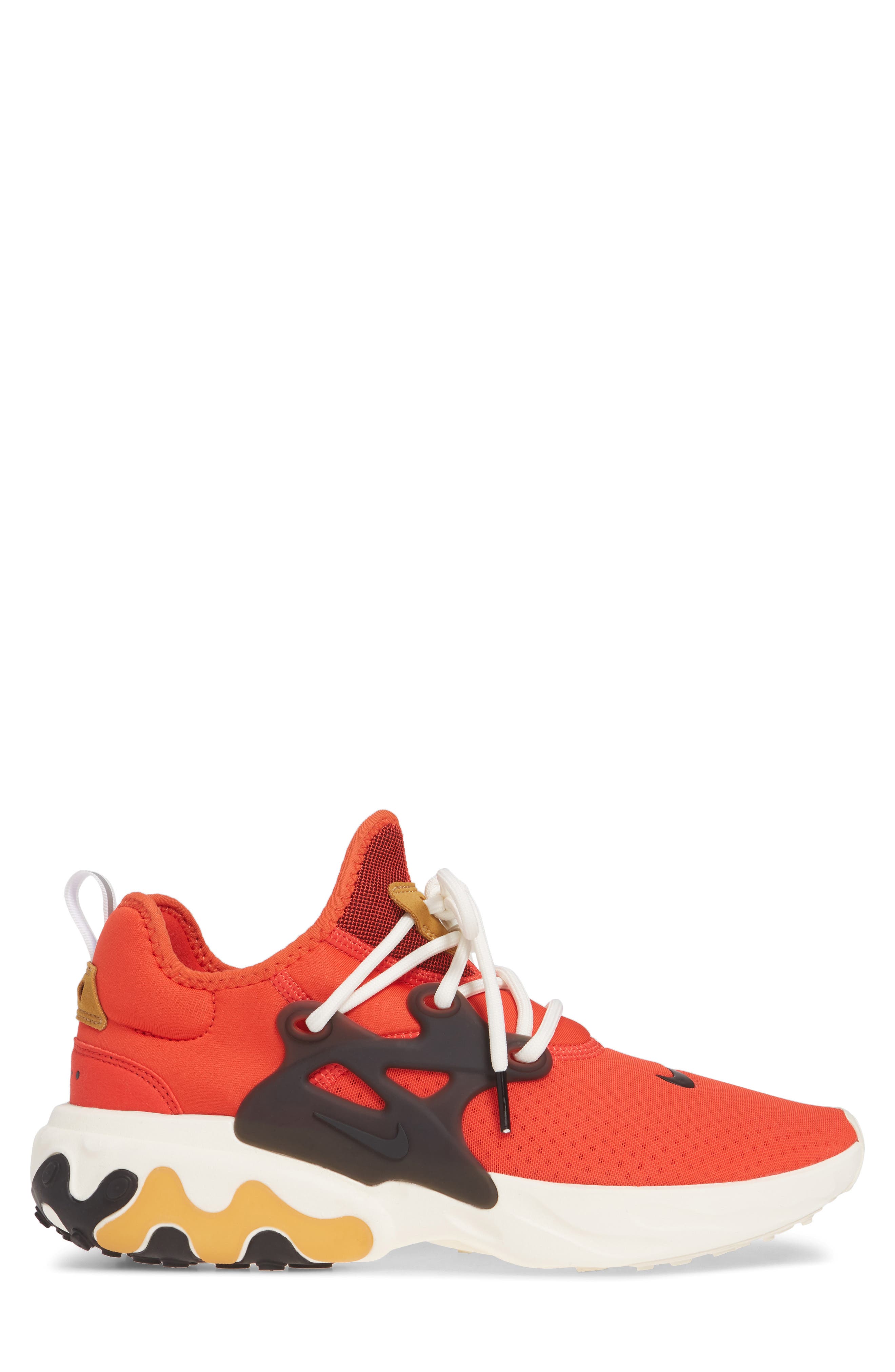 Presto React Sneaker, Alternate, color, HABANERO RED/ BLACK/ WHEAT