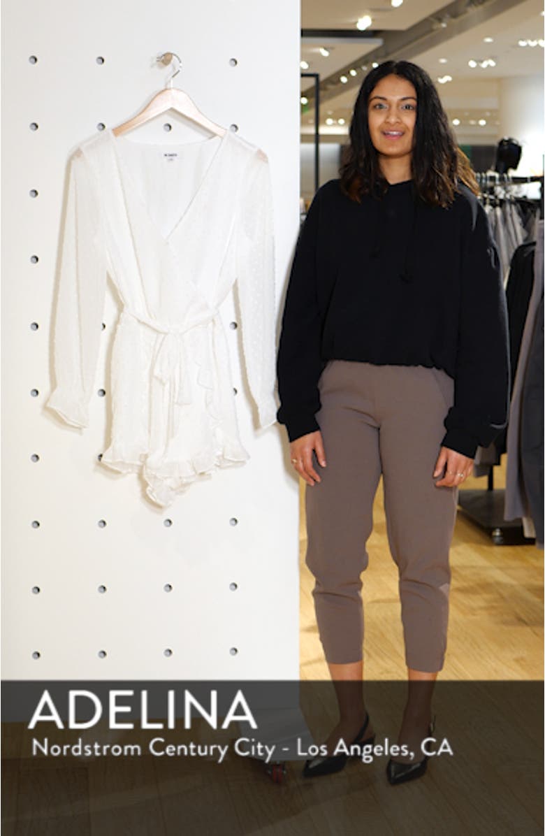 My Mind Chiffon Swiss Dot Romper, sales video thumbnail