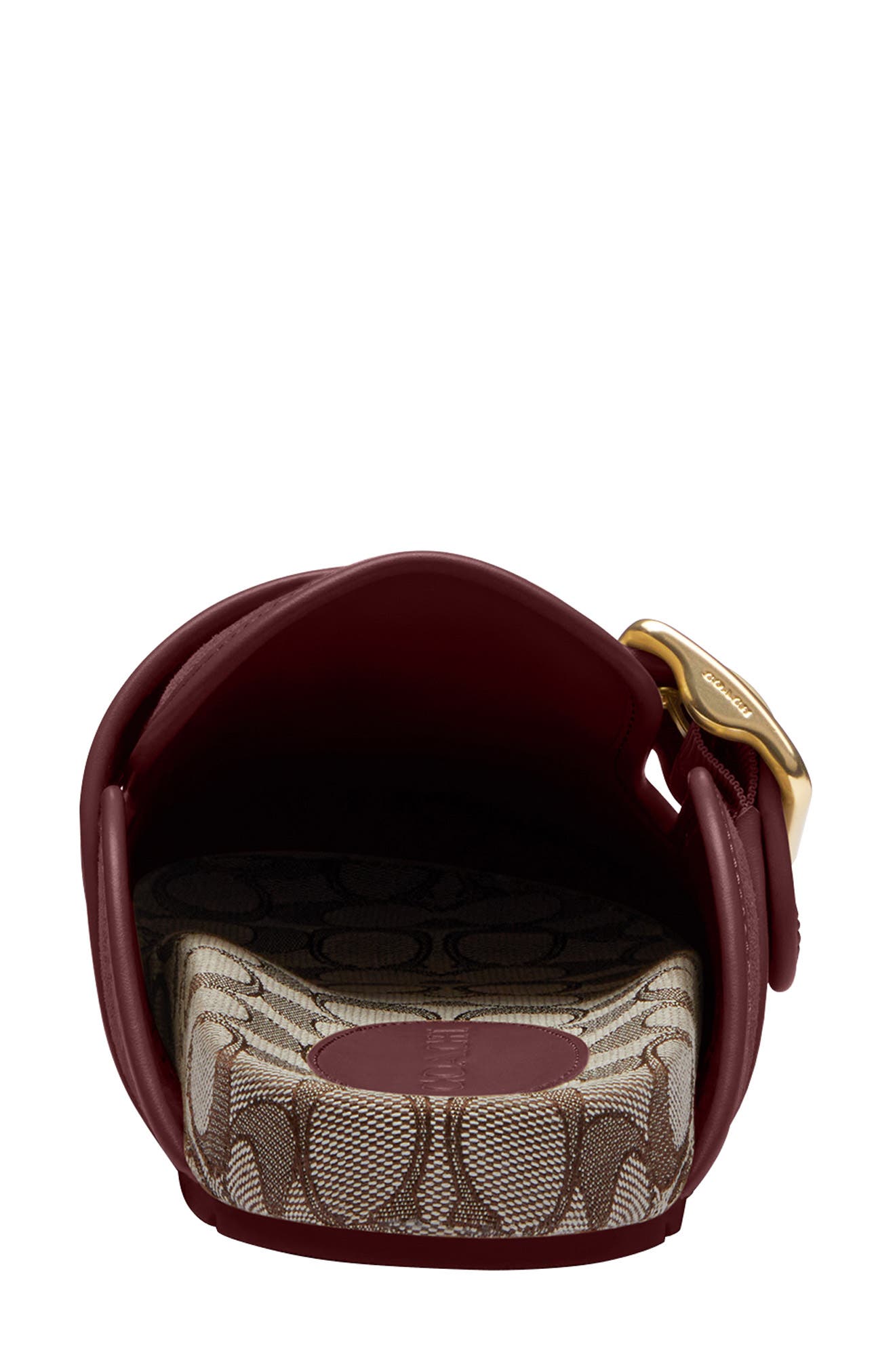 COACH Archival Buckle Mule, Alternate, color, Merlot
