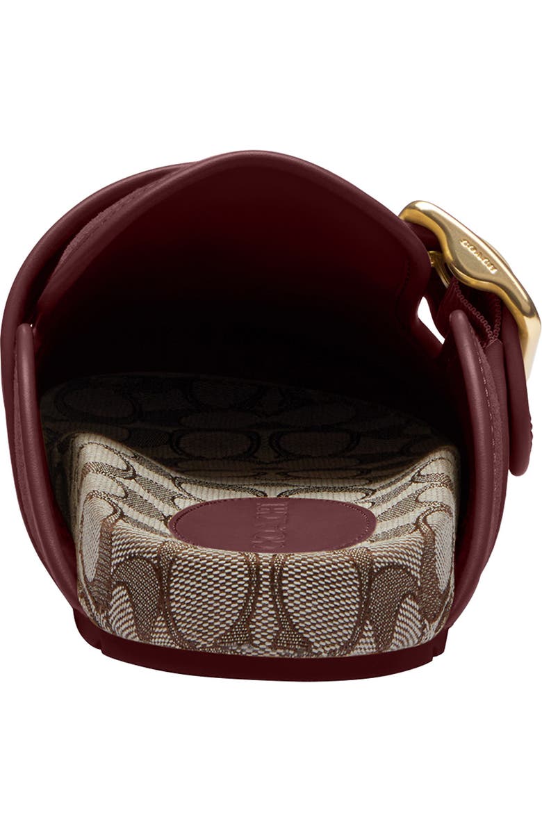 COACH Archival Buckle Mule, Alternate, color, Merlot