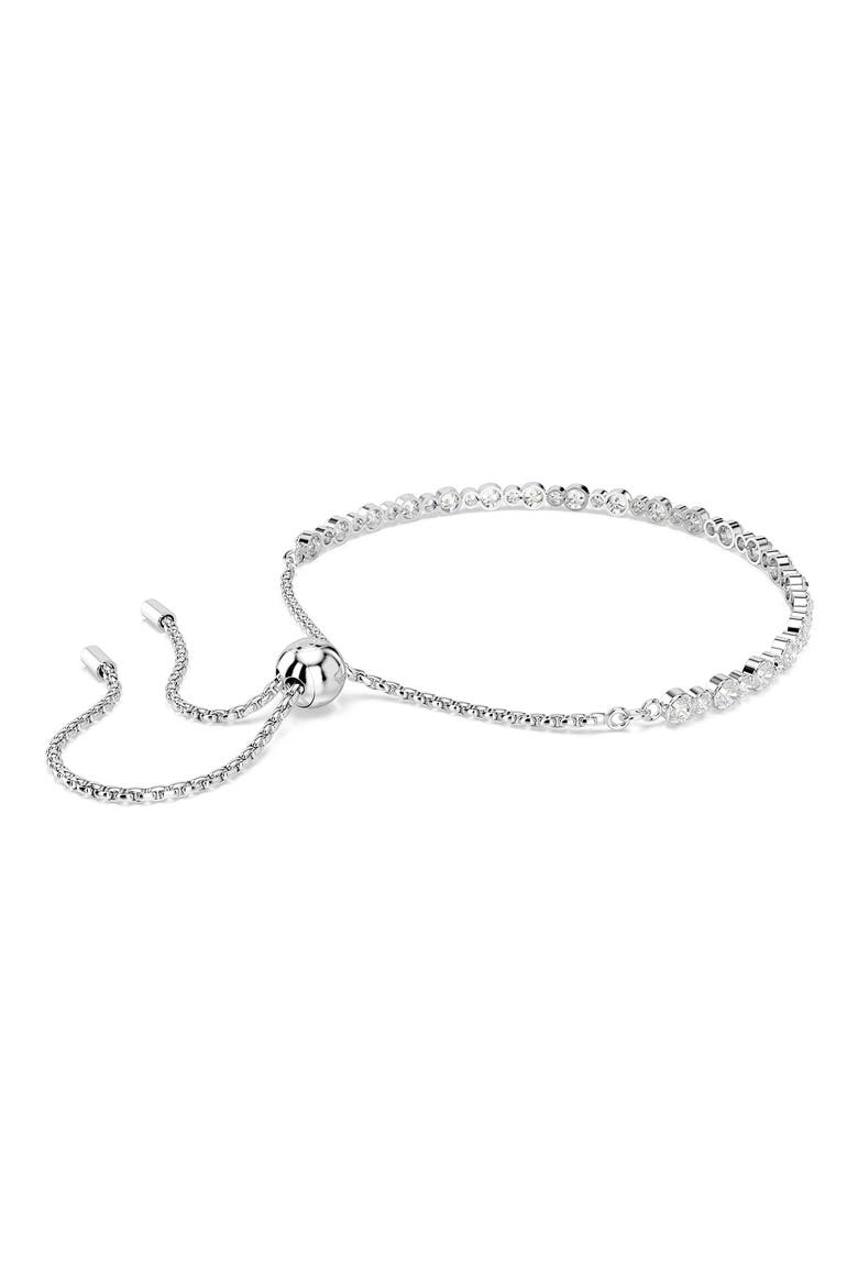 Matrix Crystal Slider Bracelet, Alternate, color, WHITE