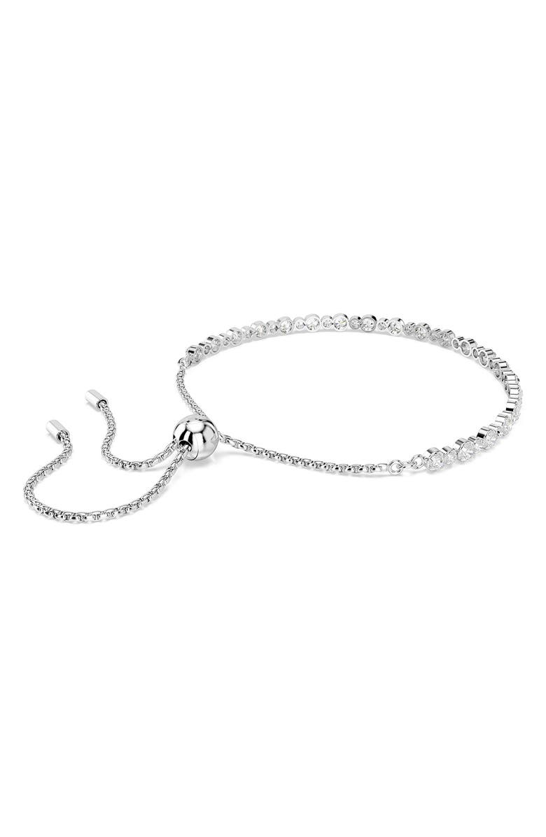 Swarovski Matrix Crystal Slider Bracelet, Alternate, color, White
