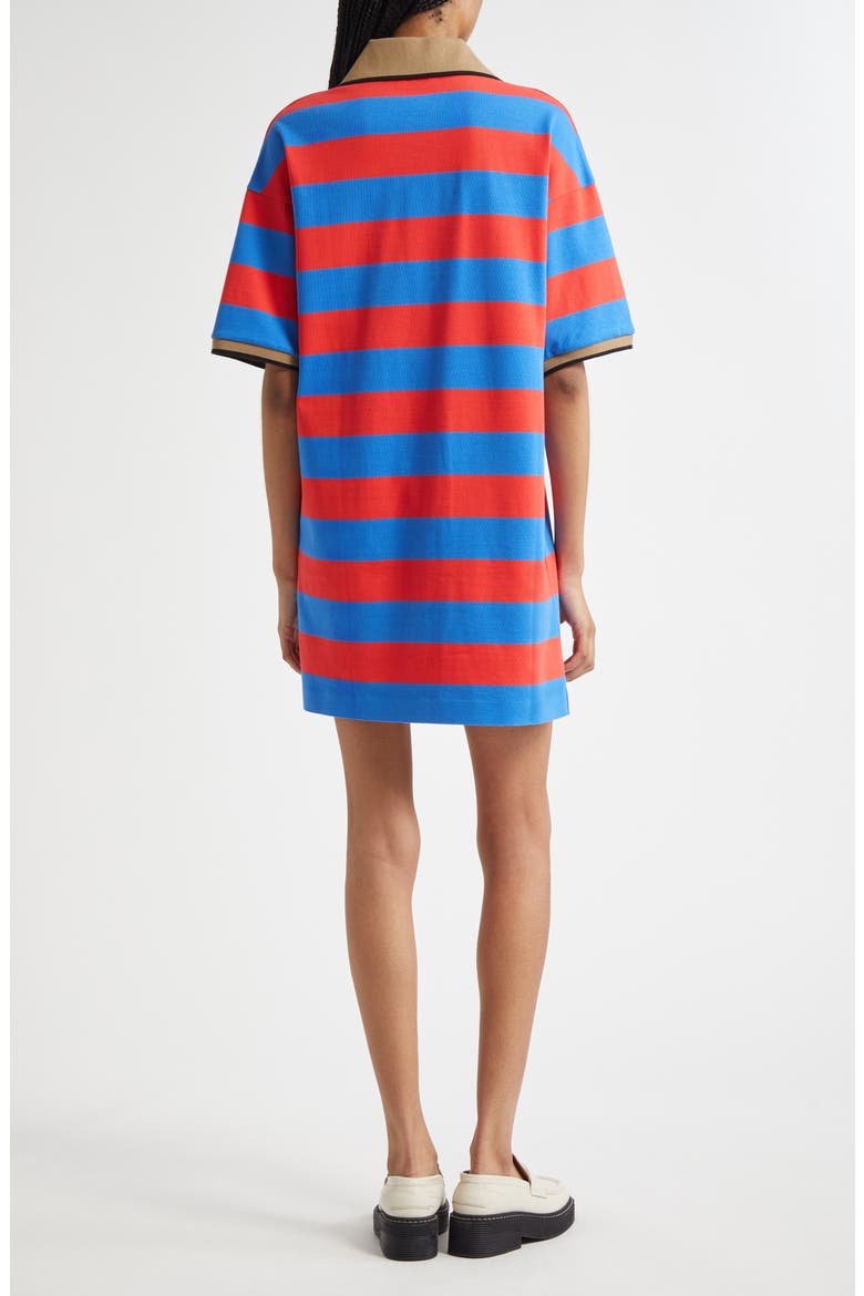 Referenssi Stripe Cotton Polo Tunic, Alternate, color, BLUE RED