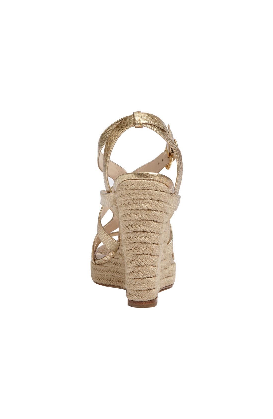 'Wilshire' Sandal, Alternate, color, GOLD SNAKE