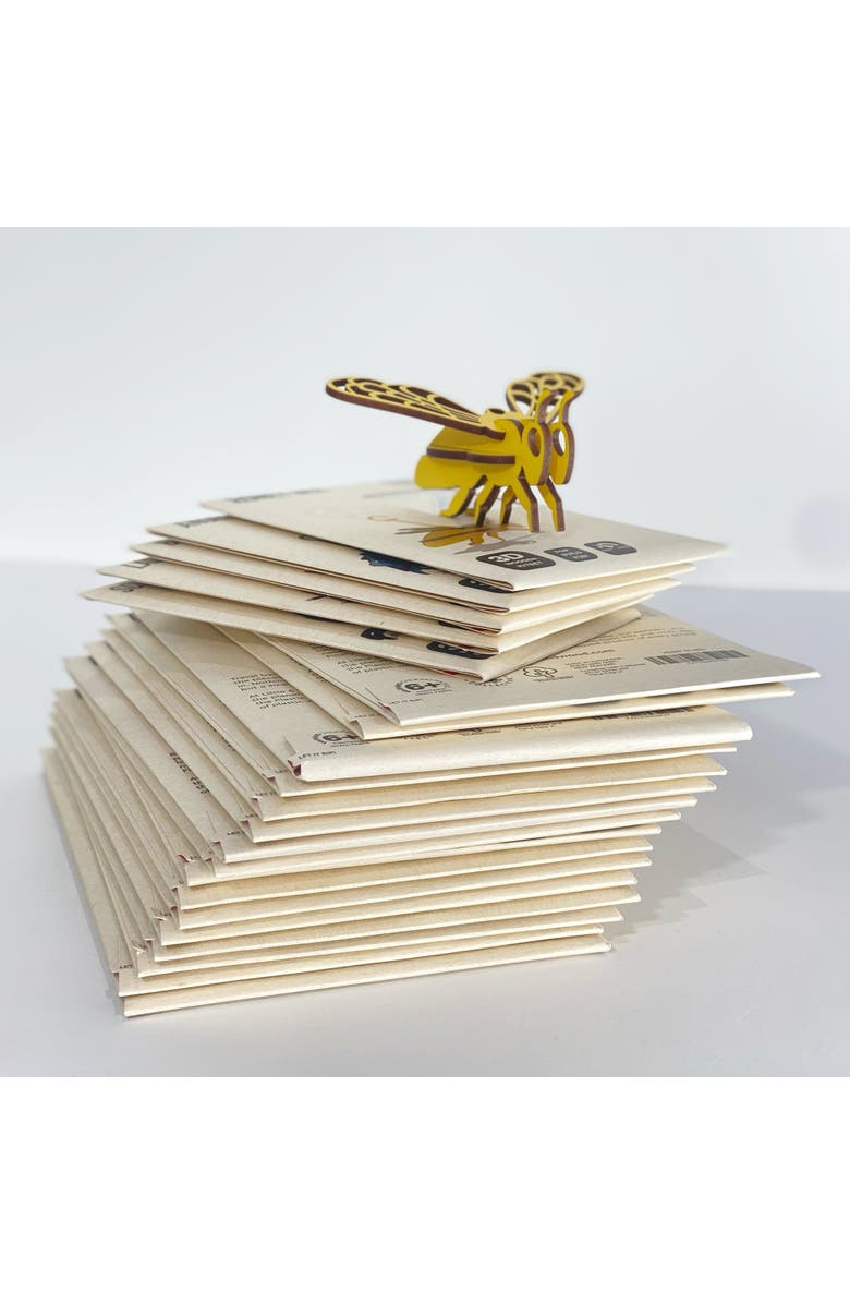 Little & Wood Woodlet Honey Bee, 3D Wooden Kit Set, Ages 6+, Alternate, color, Multicolored