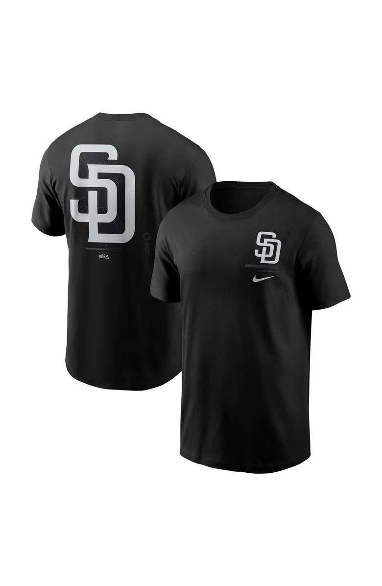 Nike Men's Nike Black San Diego Padres Lights Out Bar Loading T-Shirt, Main, color, Black