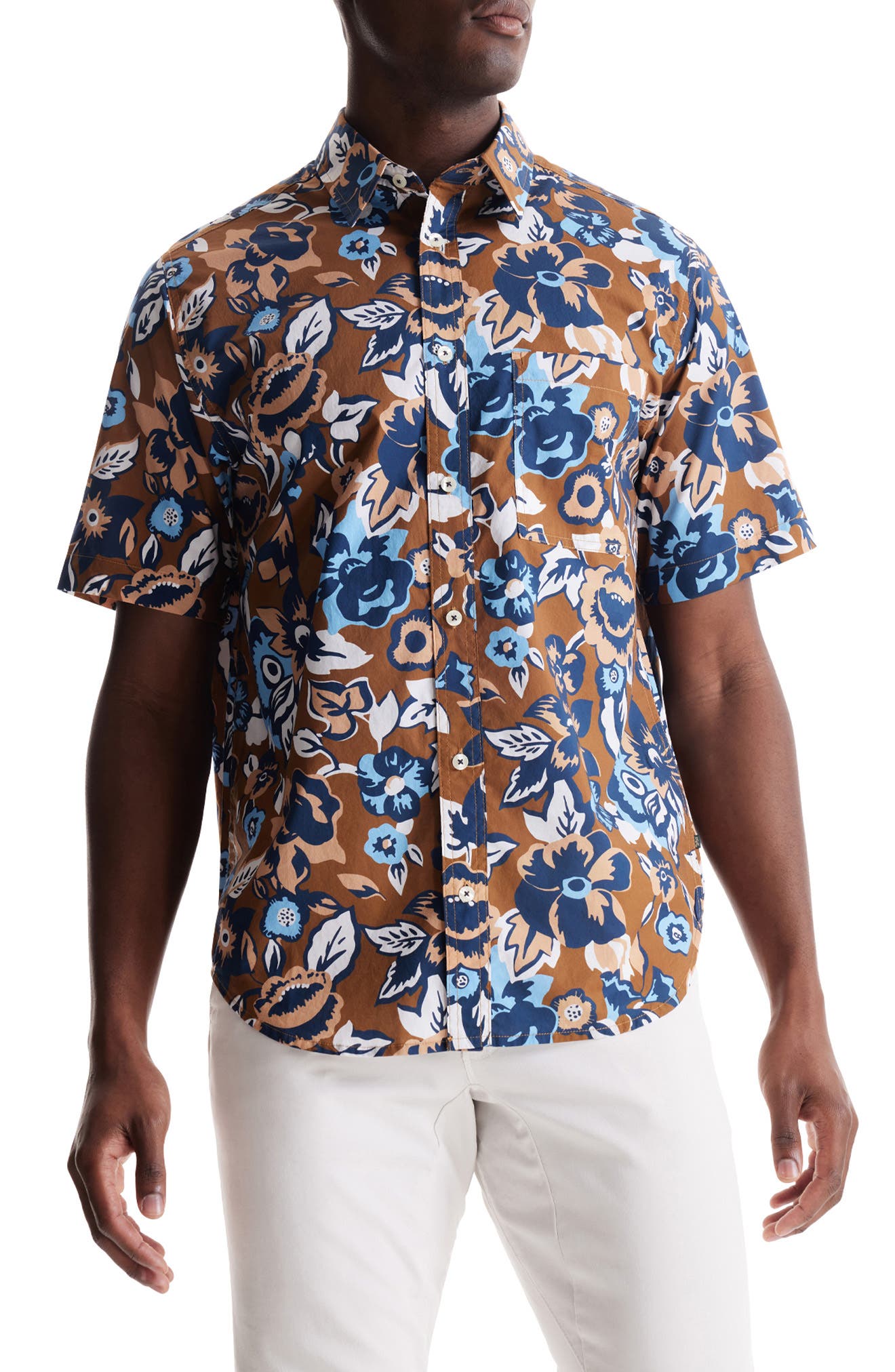 SOFT CLOTH Soft Oversize Point Collar Poplin Shirt (Men) | Nordstromrack