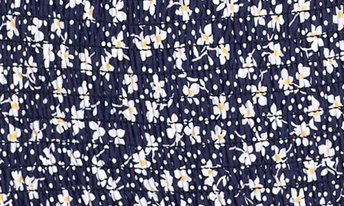 Polo Ralph Lauren Kennedy Smocked One-piece Swimsuit In Blue