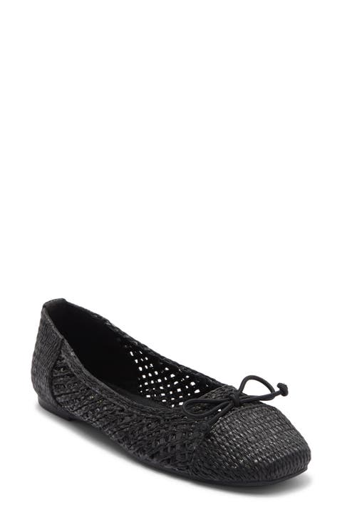 Raffia Cap Toe Flat (Women)