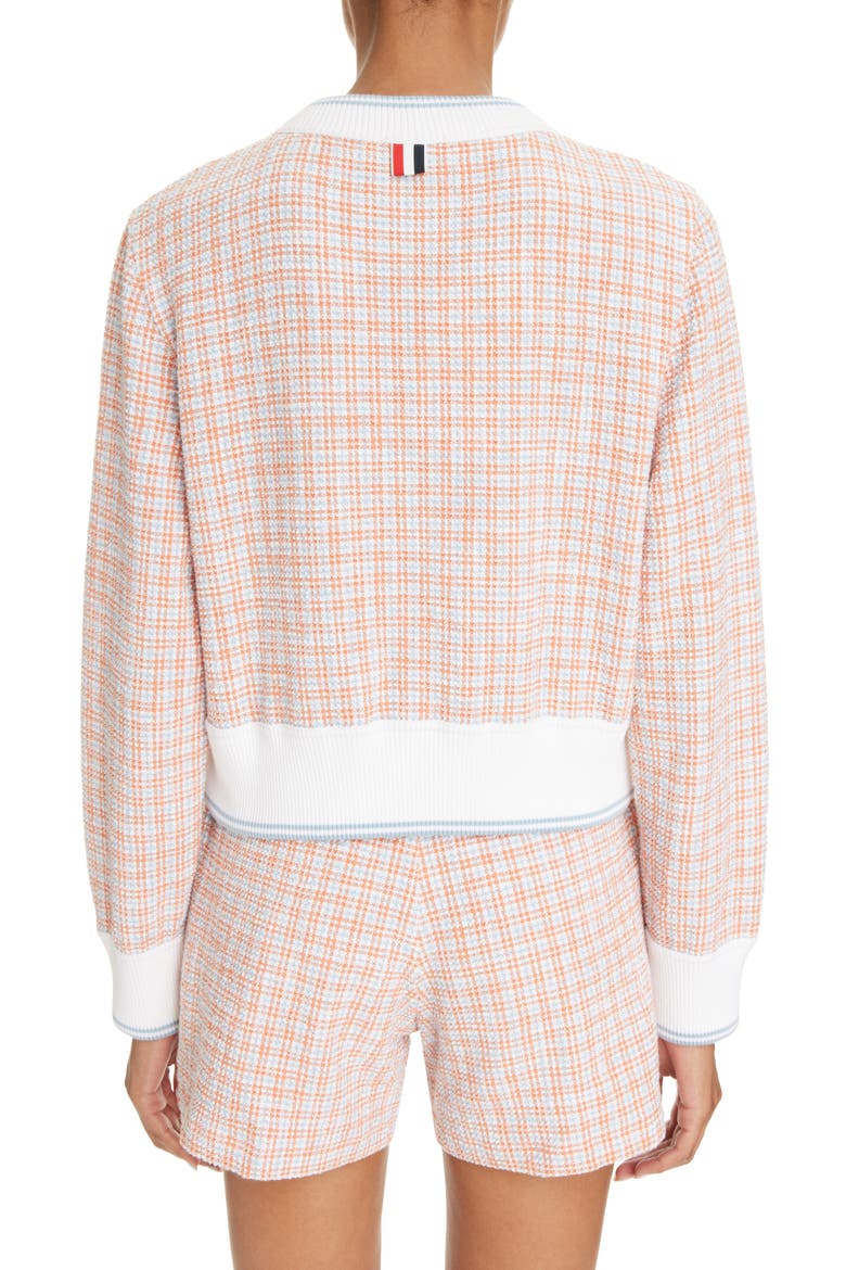 Tweed Cardigan Jacket, Alternate, color, ORANGE