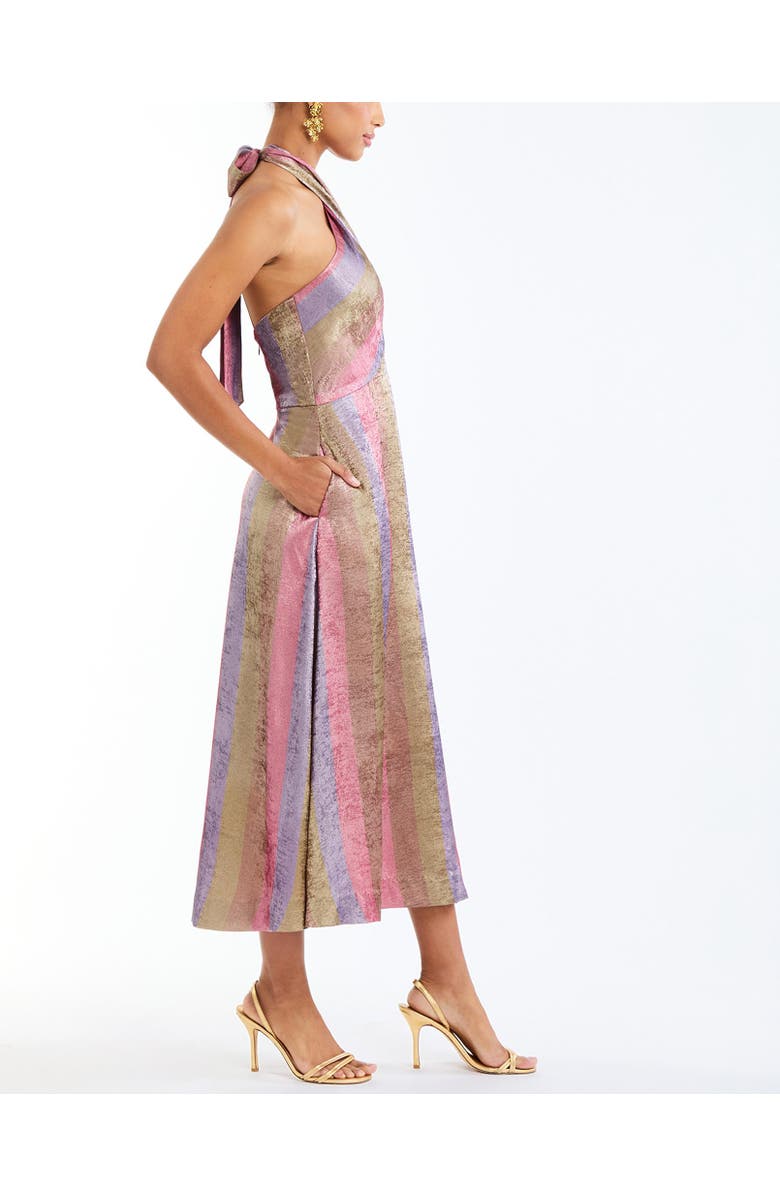 Mestiza New York Copacabana Halter Midi, Alternate, color, Disco Stripe
