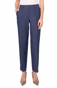 Halogen® Topstitch Detail Pintuck Pleat Pants