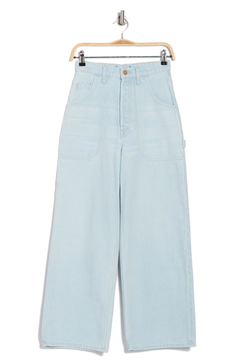 MOTHER Smoothie Carpenter Sneak Ankle Wide Leg Jeans, Alternate, color,