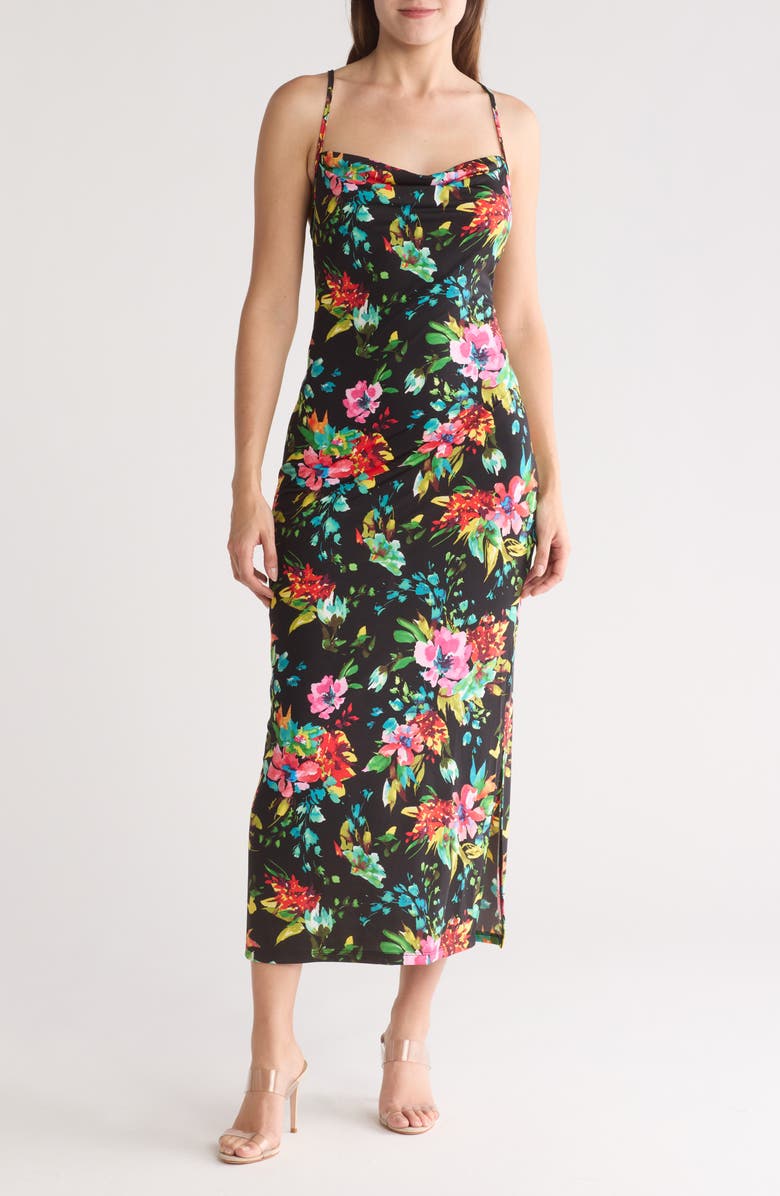 bebe Floral Slipdress, Main, color,