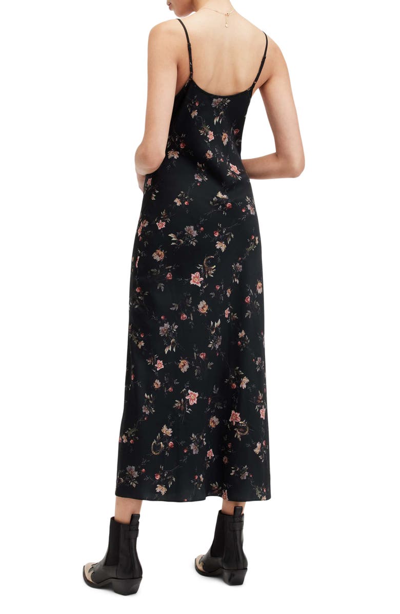 AllSaints Bryony Floral Print Slipdress, Alternate, color,
