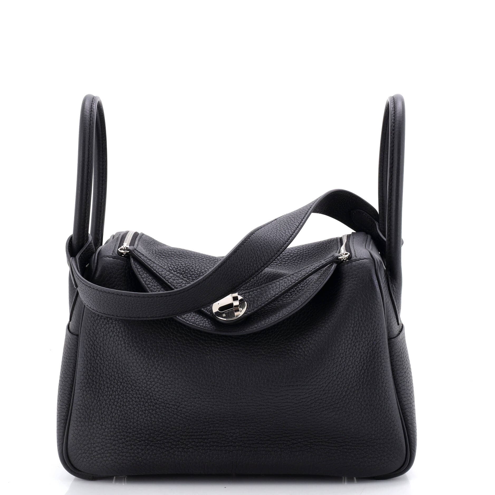 Pre-Owned Hermes Lindy Bag Clemence 26, Main, color, Noir