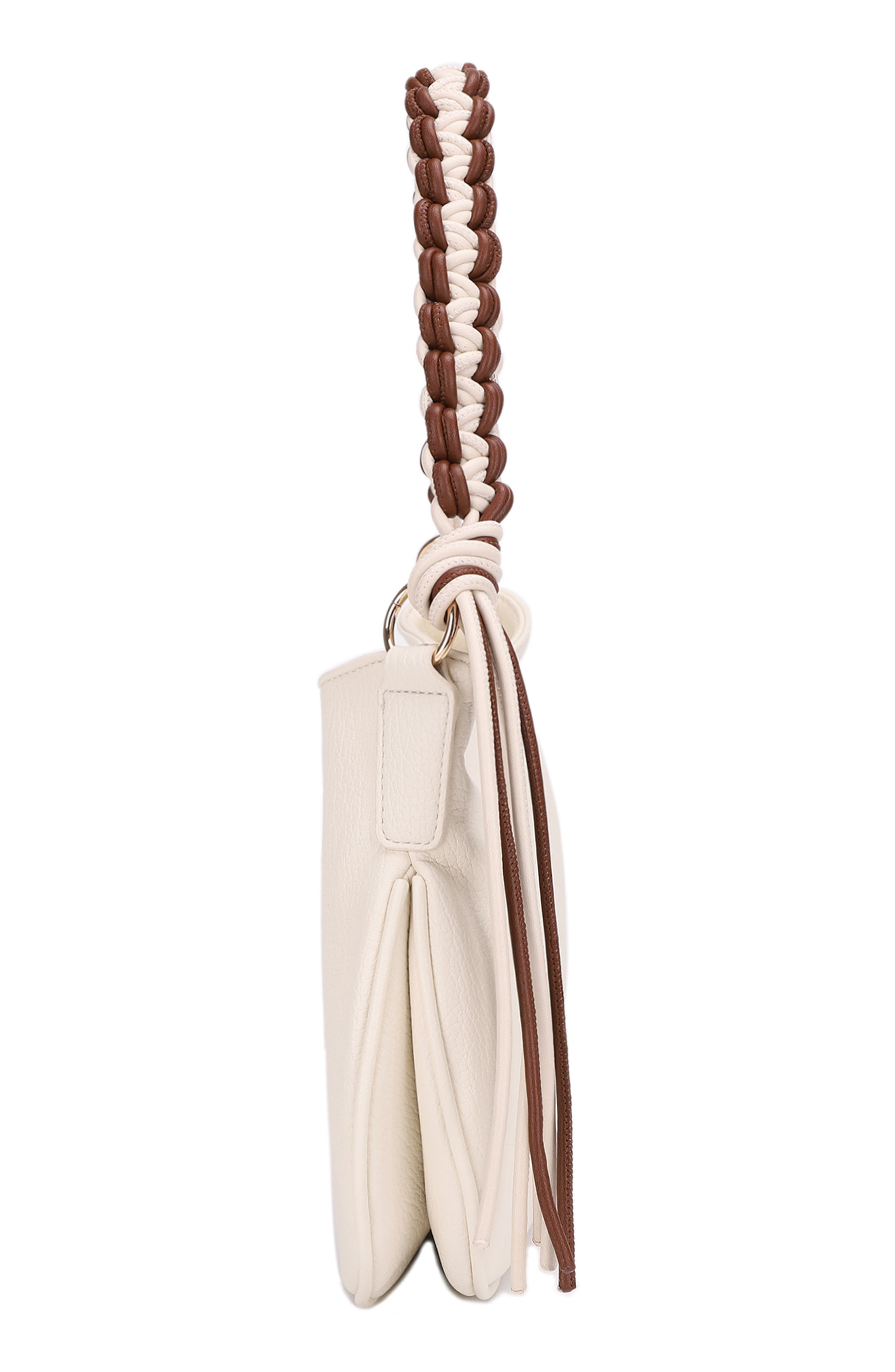 Mali + Lili Luna Braided Faux Leather Shoulder Bag (Women) | Nordstrom