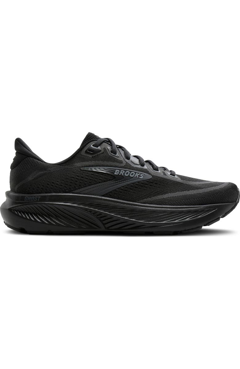 Brooks Ghost 18 Running Shoe, Alternate, color, Black/ Black/ Ebony