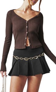 Florence by Mills Ribbed Henley Cardigan
