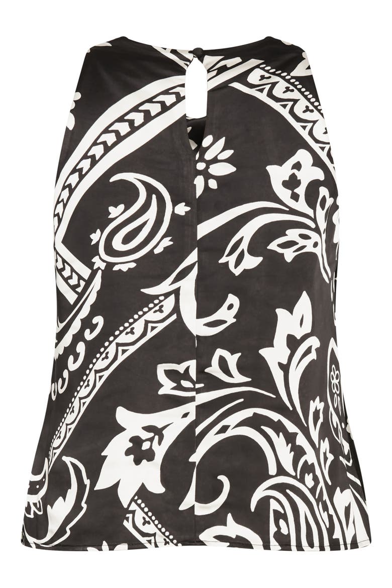 Jazlyn Cowl Neck Satin Top, Alternate, color, PAISLEY