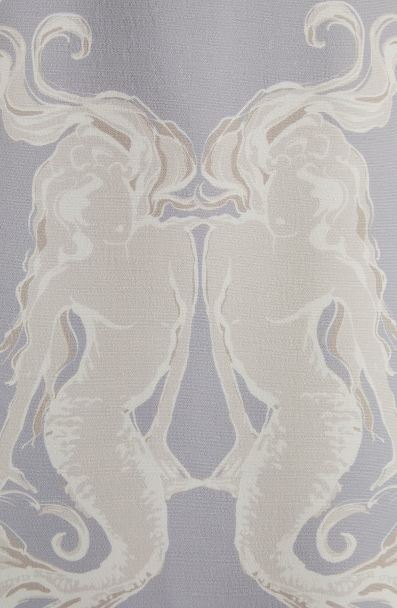 Valentino Garavani Siren Cutout Long Sleeve Crepe Couture Dress, Alternate, color, 