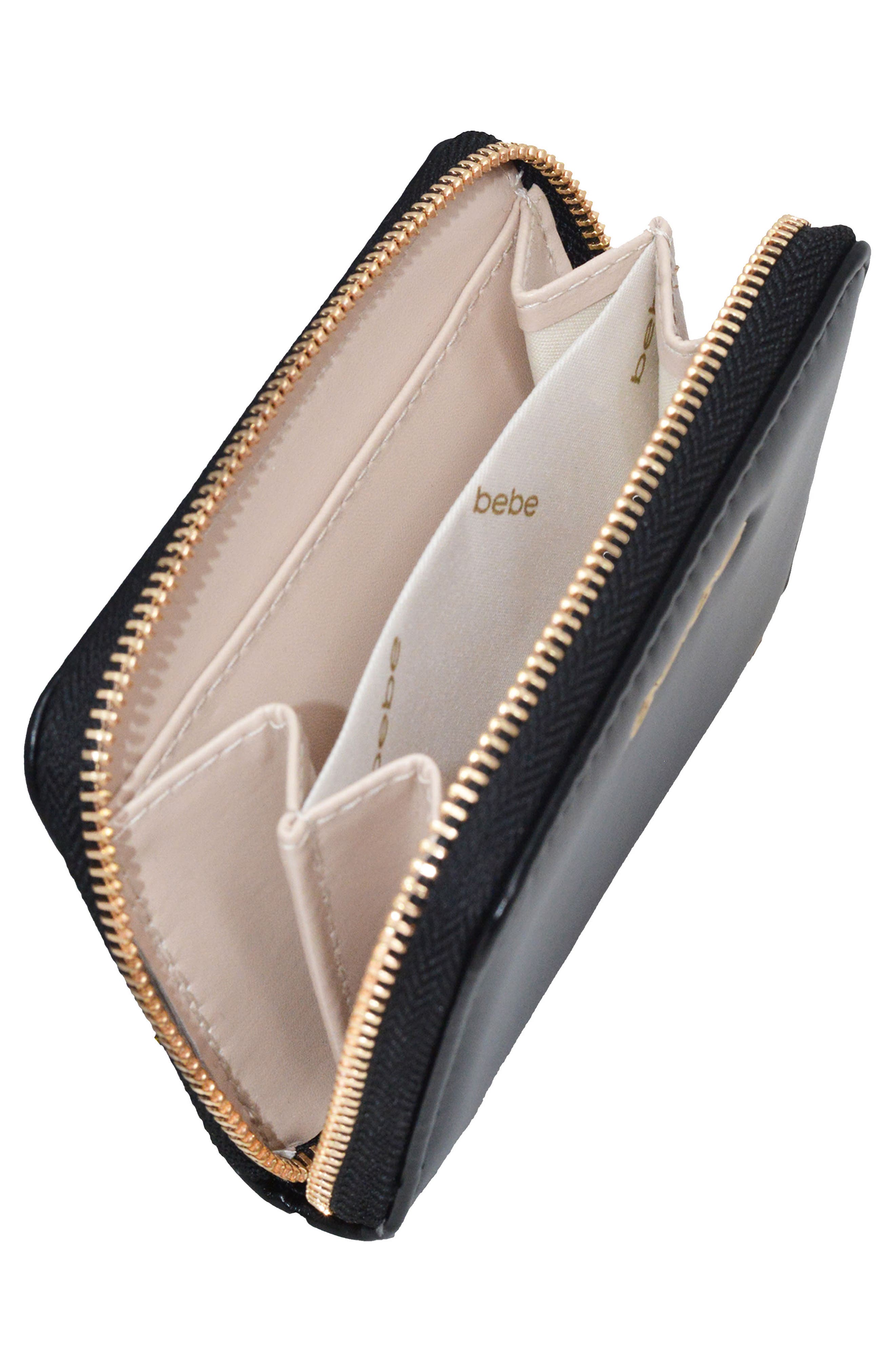 bebe Luca Crossbody Bag with Wallet, Alternate, color, Black