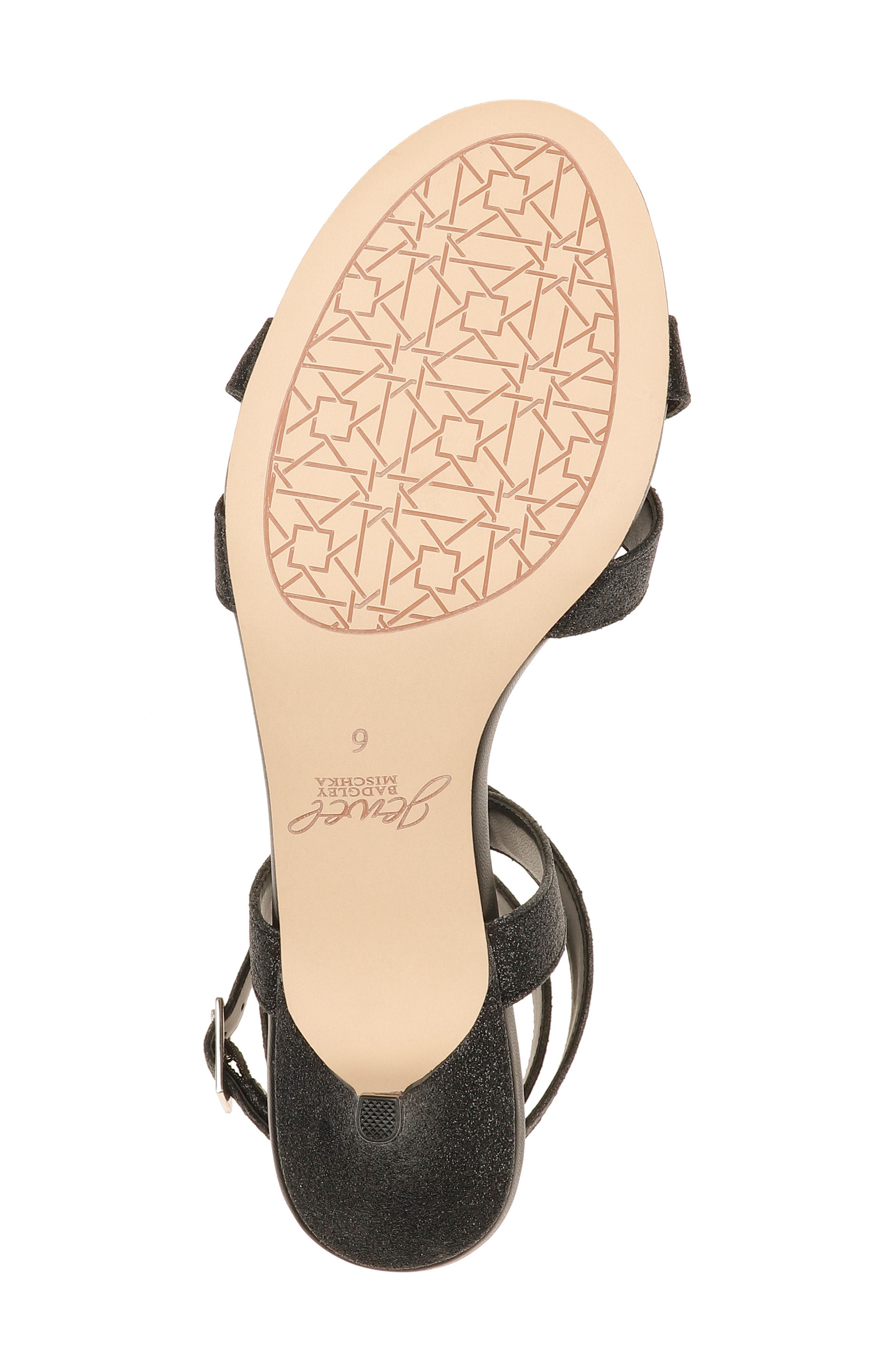 Newton Glitter Sandal, Alternate, color, BLACK