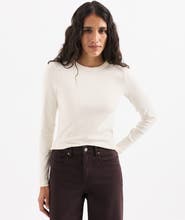 Pact Perfect Rib Crewneck Layering Long Sleeve Tee Made With Organic Cotton