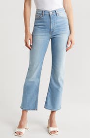 redone リダン 70s Crop Bootscut Denim Pants RE/DONE 70s cropped high-rise bootcut jeans | THE OUTNET