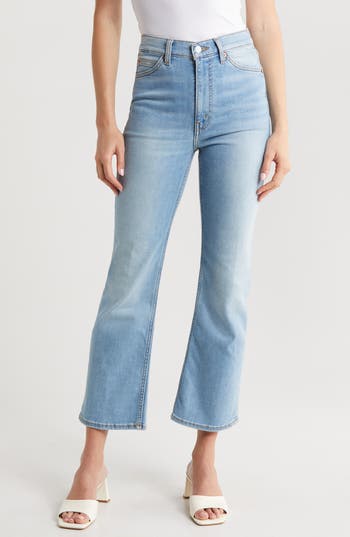 RE/DONE RE/DONE '70S HIGH WAIST CROP BOOTCUT JEANS 